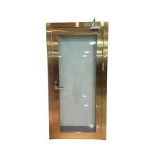 Garantierte Qualität einzigartige Folie Aluminium Schwarzes Glas feuersicherer Tür